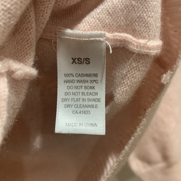 Bubblegum Pink Cashmere Zip-Up Hoodie - Picture 6 of 8